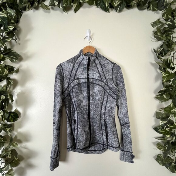 Lululemon Athletic Define Full Zip Jacket Luon Grey Speckle Women’s Size 8 - Picture 1 of 9